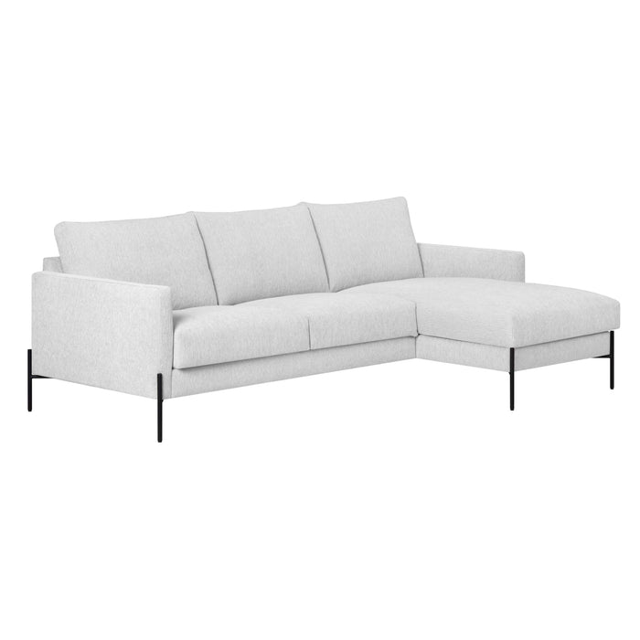 by fonQ Lunge Hoekbank met Chaise Longue Links / Rechts - Lichtgrijs