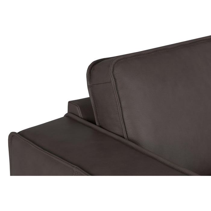 by fonQ Brisk Hoekbank met Chaise Longue Rechts - Buffelleer - Donkerbruin