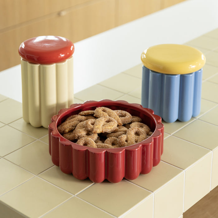 &k amsterdam Charlo Voorraadpot Ø 24 cm - Off White