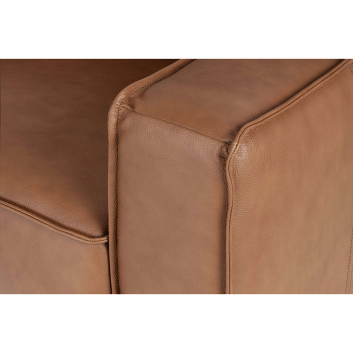 by fonQ Brisk Hoekbank Links - Buffelleer - Cognac