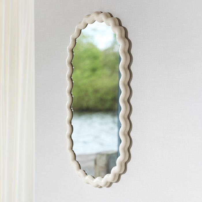 &klevering Zigzag Spiegel H 85 cm - Off White