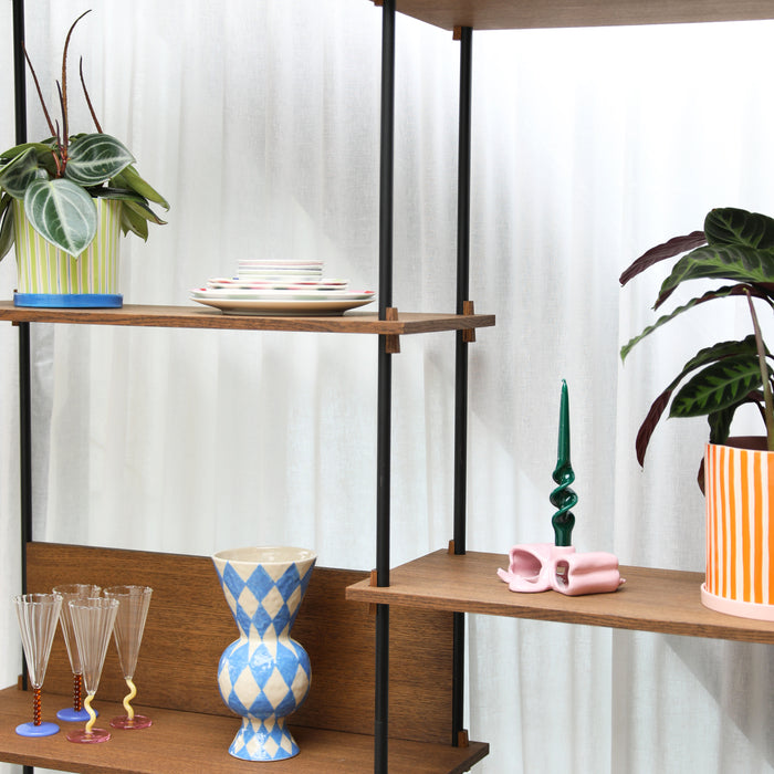 &k amsterdam Flute Perle Champagneglazen - Amber - Set van 2