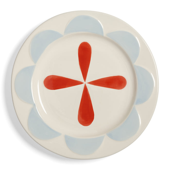 &k amsterdam Folk Bord Ø 17,5 cm - Set van 4