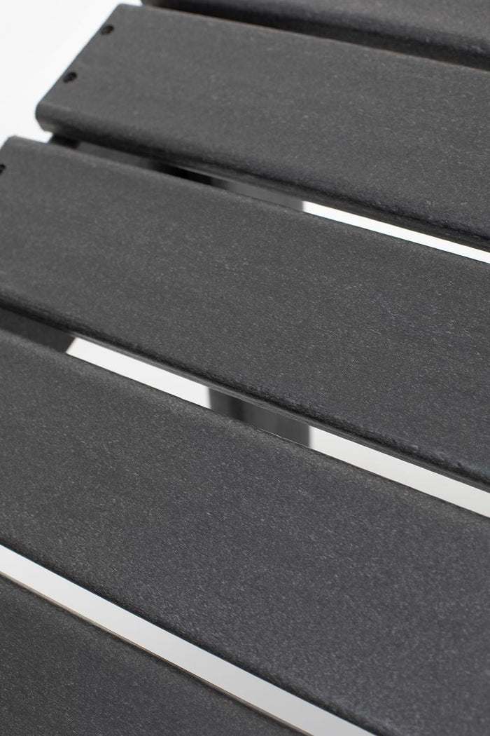 Sissy-Boy Zwarte fanback chair voetenbankje