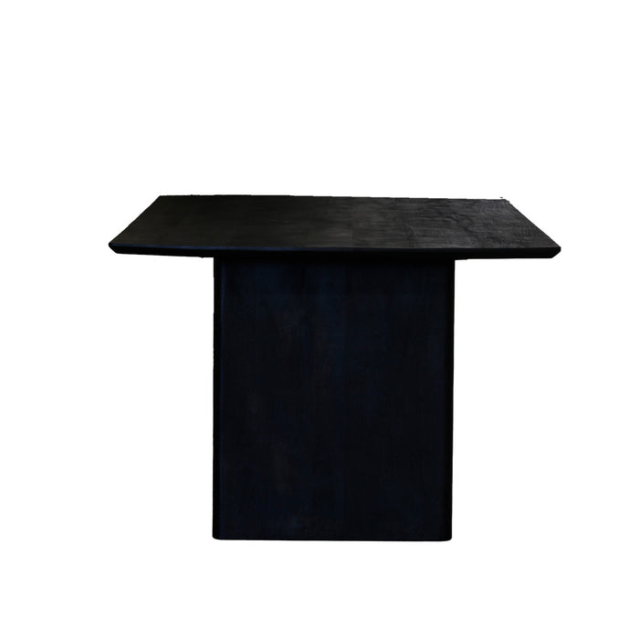 Giga Meubel - Eettafel Zwart 200cm - Rechthoek - Mangohout - Tomeo
