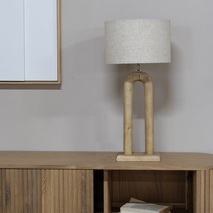 Giga Meubel - Tafellamp Naturel 80cm - Mangohout - Micky