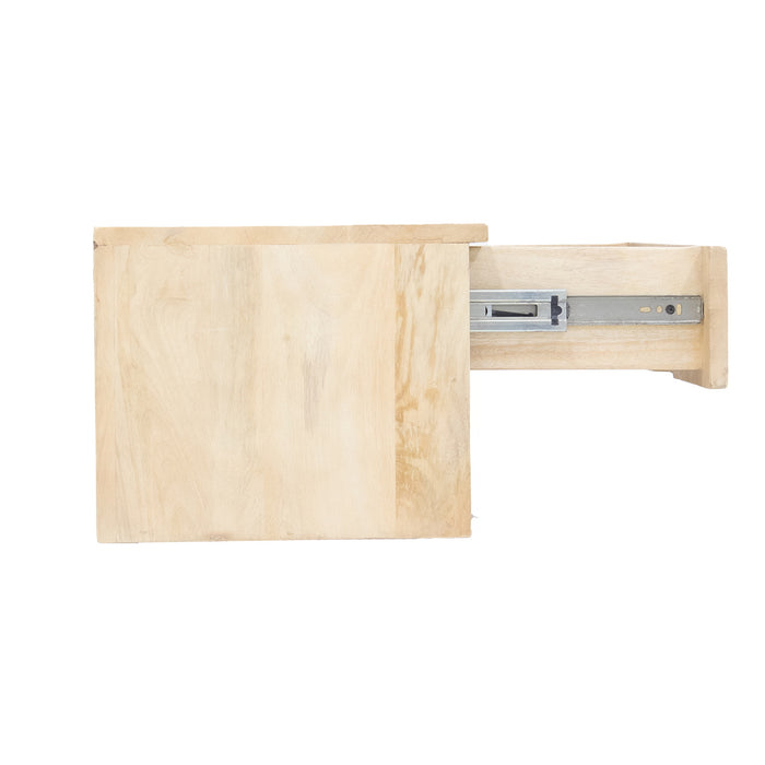 Giga Meubel - Nachtkastje Zwevend Naturel 45cm - 1 lade - Tessa