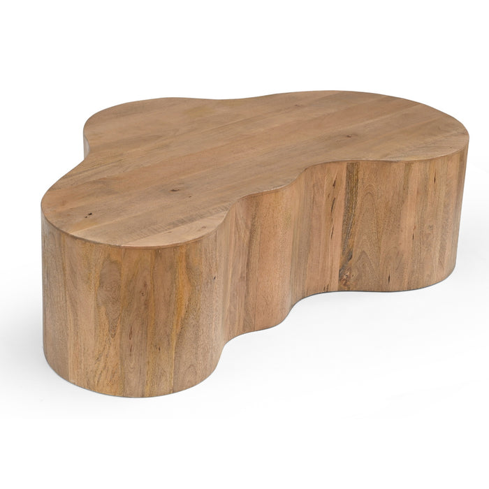 Giga Meubel - Salontafel Naturel Organisch - 129x84x36cm - Moos