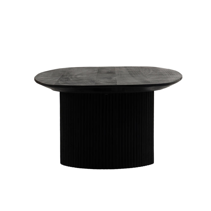 Giga Meubel - Salontafel Zwart Mangohout - 130x70x38cm - Feline