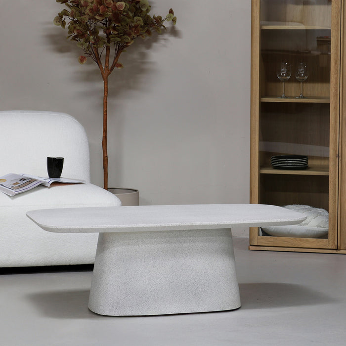 Giga Meubel - Salontafel Grijs - Terrazzo Steen - 110x60x38cm - Mina