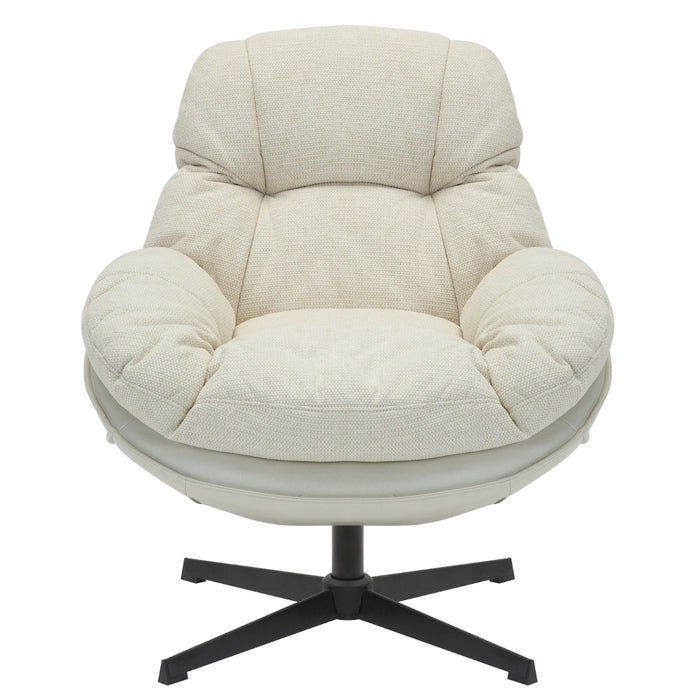Giga Meubel - Draaifauteuil Beige - Stof|Metaal - Leonne