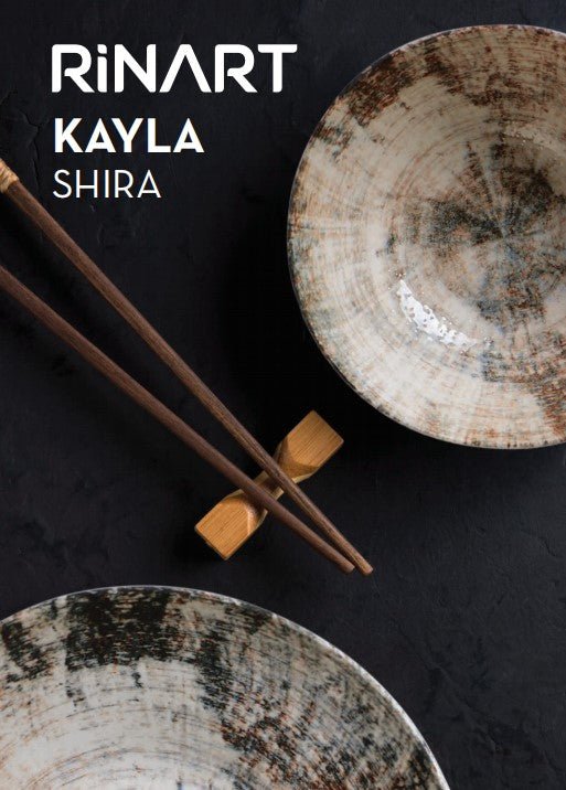 Rinart Diep bord - Shira - Porselein - 20 cm - set van 6