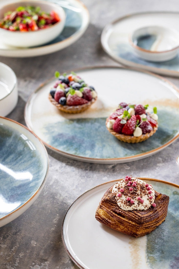 Bonna Diep bord - Fium - Porselein - 25 cm (1300cc) - set van 6