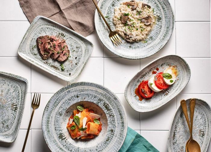 Bonna Gebaksbord - Odette - Porselein - 19 cm - set van 6