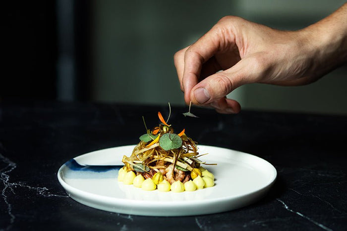 Bonna Gebaksbord - Blue Wave - Porselein - 16 cm - set van 6