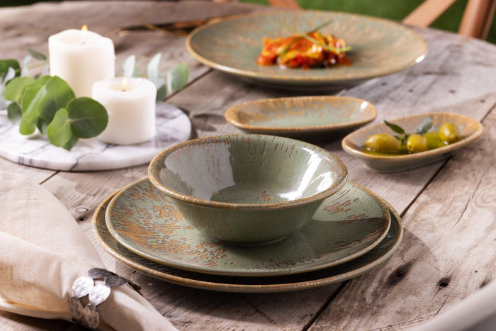 Bonna Pastabord - Sage Snell - Porselein - 28 cm (400cc) - set van 2