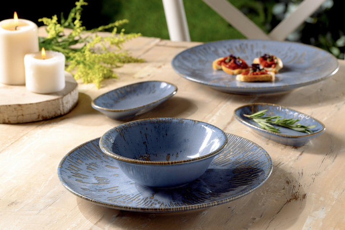 Bonna Diep bord - Sky Snell - Porselein - 23 cm 1000cc - set van 6