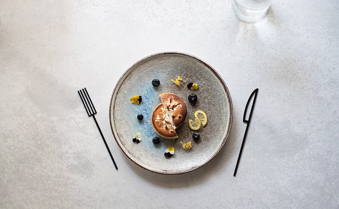 ID Fine Gebaksbord - Delta - Porselein - 23 cm - set van 6