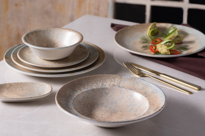 Bonna Serveerschaal - Luz - Porselein - 19x11 cm - set van 2