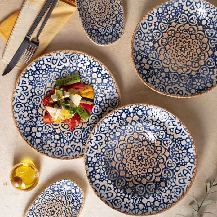 Bonna Dinerbord - Alhambra - Porselein - 25 cm - set van 6