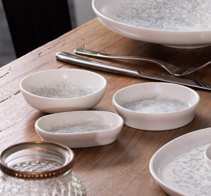 Bonna Kommetje - Lunar White - Porselein - 14 cm (400cc) - set van 6