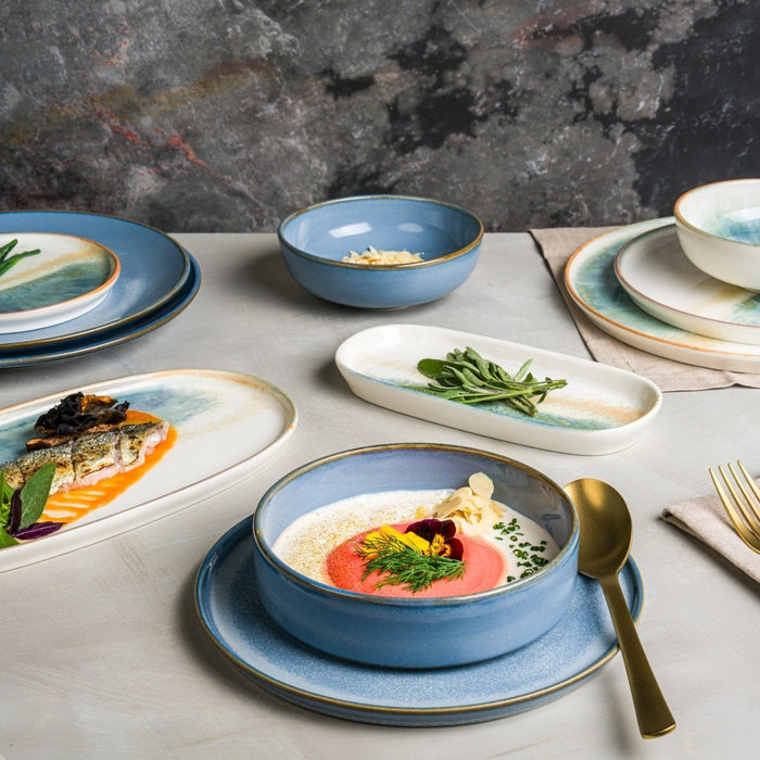 Bonna Dinerbord - Sky Hygge - Porselein - 28 cm - set van 6