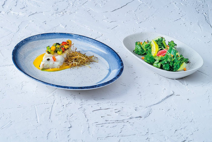 Bonna Serveerschaal - Harena - Porselein - 36x28 cm - set van 2