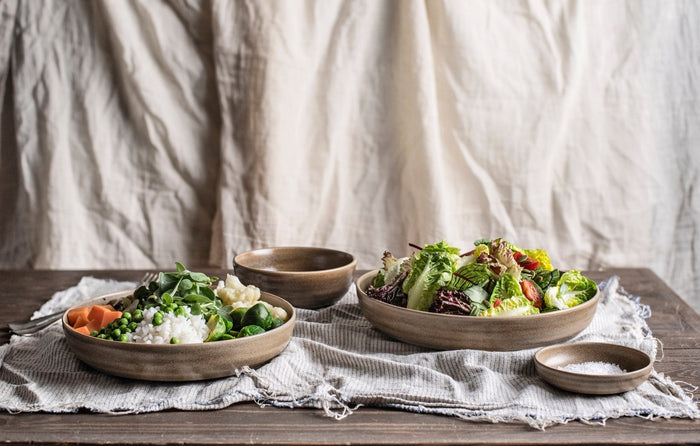 Bonna Diep bord - Terra Pott - Porselein - 22 cm - set van 2