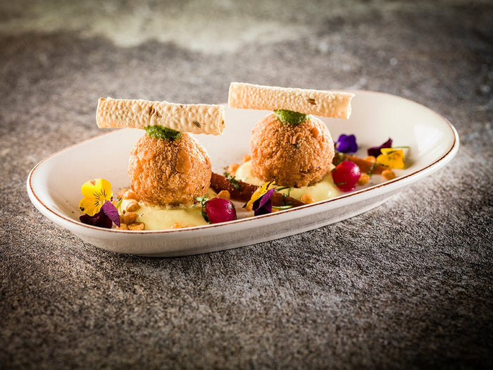 Bonna Serveerschaal - Retro - Porselein - 34x19 cm - set van 2