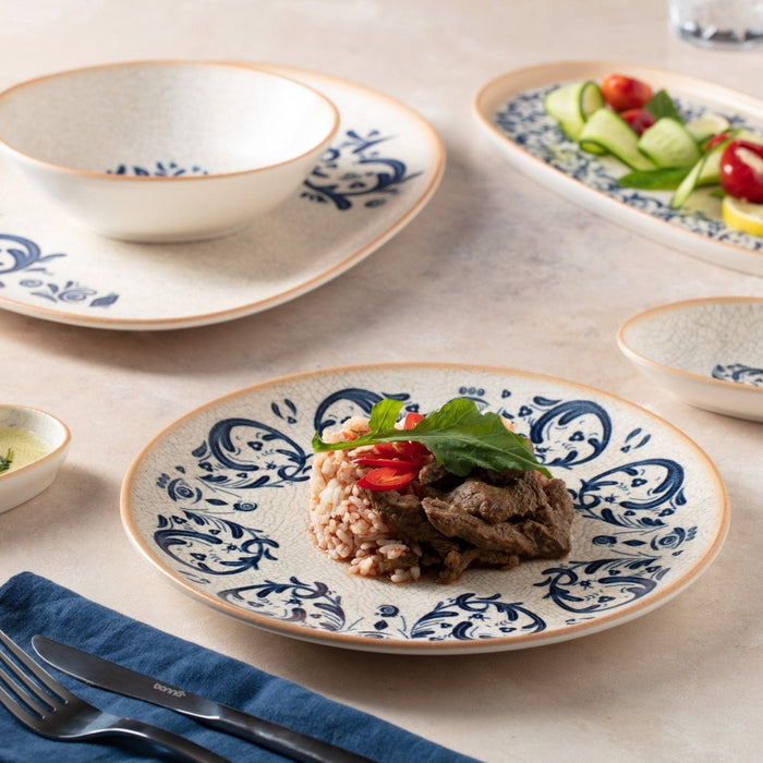 Bonna Dinerbord - Viento - Porselein - 28 cm - set van 6