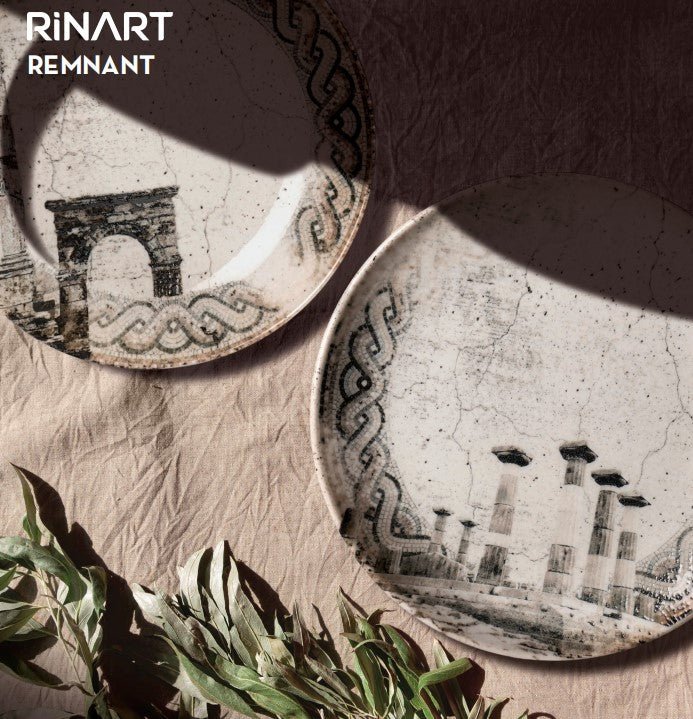 Rinart Gebaksbord - Remnant - Porselein - 21 cm - set van 6