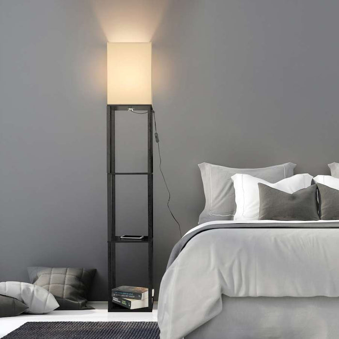 Feel Furniture - Staande lamp met opberguimte - Zwart