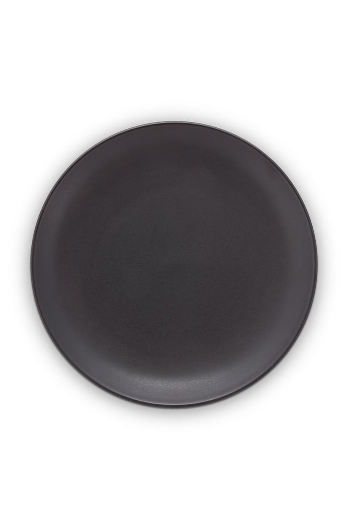 vtwonen - Dinerborden - Bordenset - Mat zwart - 25,5cm - Set van 6