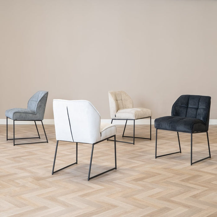 Bronx71 Scandinavische eetkamerstoel Jelle off white