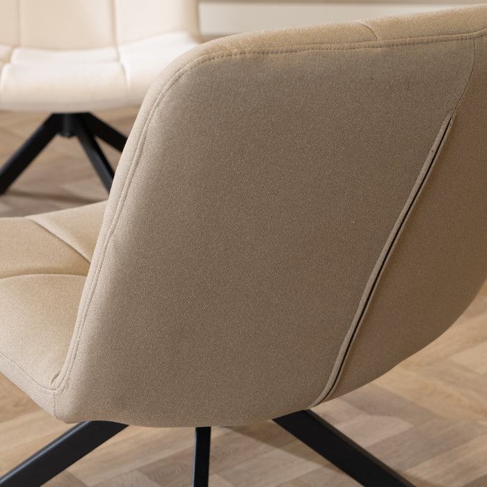 Bronx71 Scandinavische fauteuil Eevi gerecyclede stof taupe