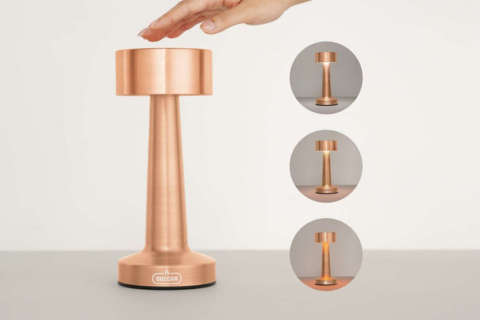 Buccan - Dumbbell tafellamp - Rosegoud