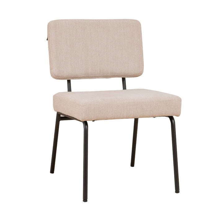 Bronx71 Scandinavische eetkamerstoel Espen beige gerecyclede stof -