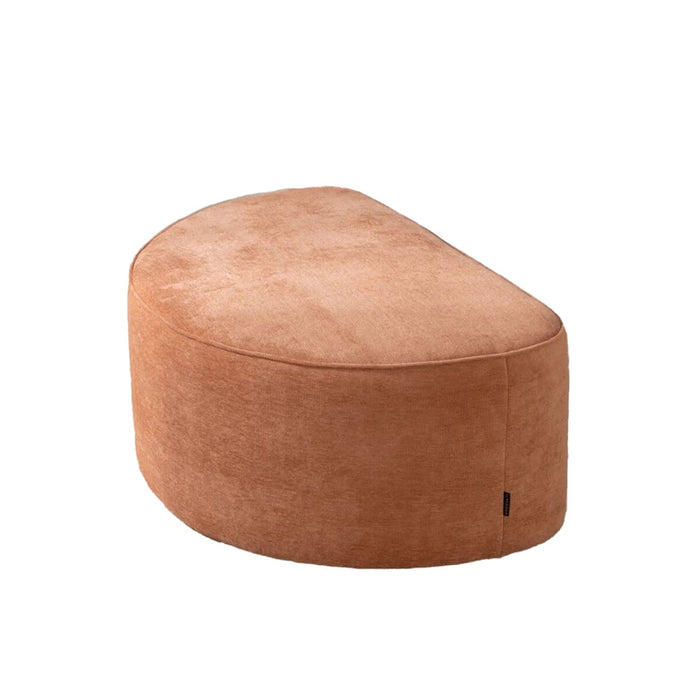 Bronx71 Hocker Neso halve maan stof gemêleerd terracotta