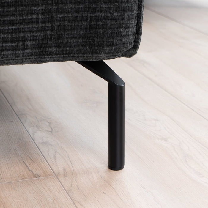 Bronx71 3-zitsbank Kansas antraciet| donkergroen ribstof