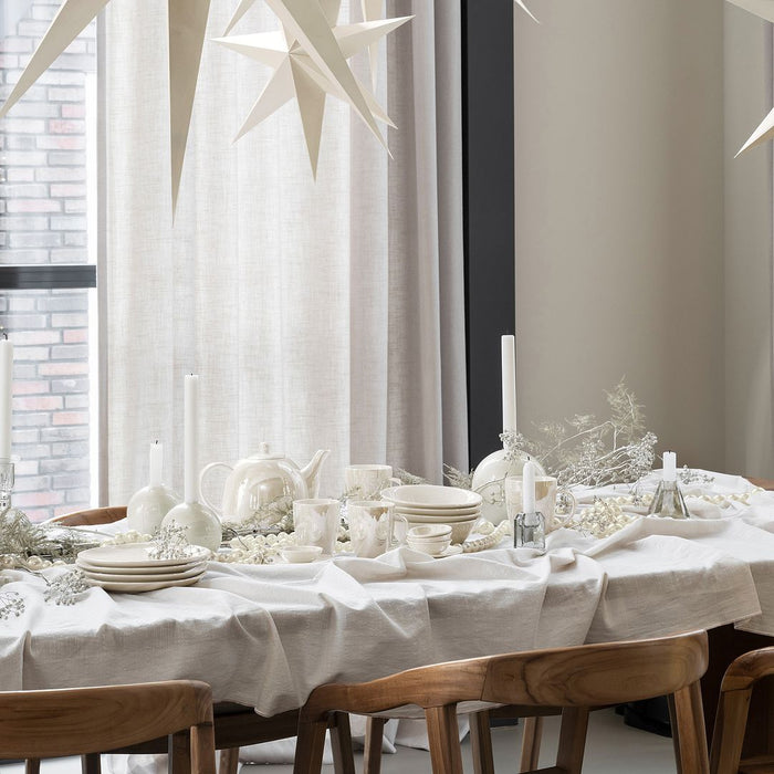 vtwonen Theepot - Theekan van Porselein - Parelmoer - Servies - 1800ml