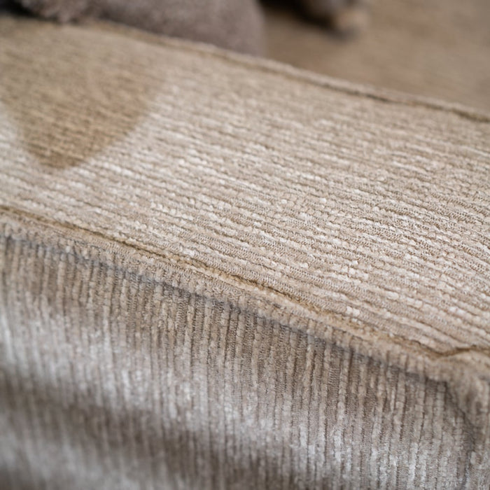 Bronx71 Hoekbank Kansas ribstof taupe rechts