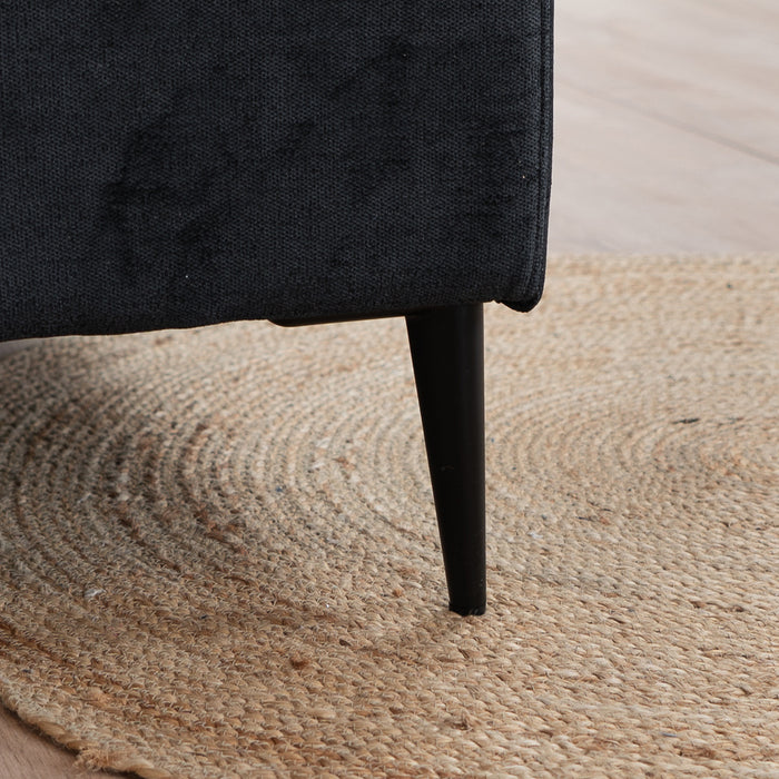 Bronx71 Scandinavische bank 2-zits Orlando stof gemêleerd zwart