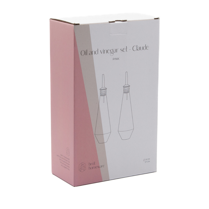 Brût Homeware, Olie | Azijn set Claude, roze