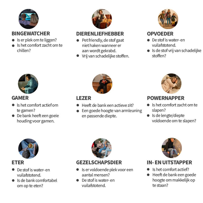 Bronx71 Industriële hoekbank Kansas eco-leer beige links