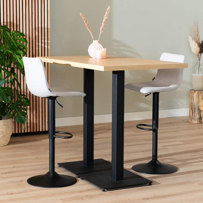 Bronx71 Bartafel Nils melamine eiken 140 x 80 x 109 cm