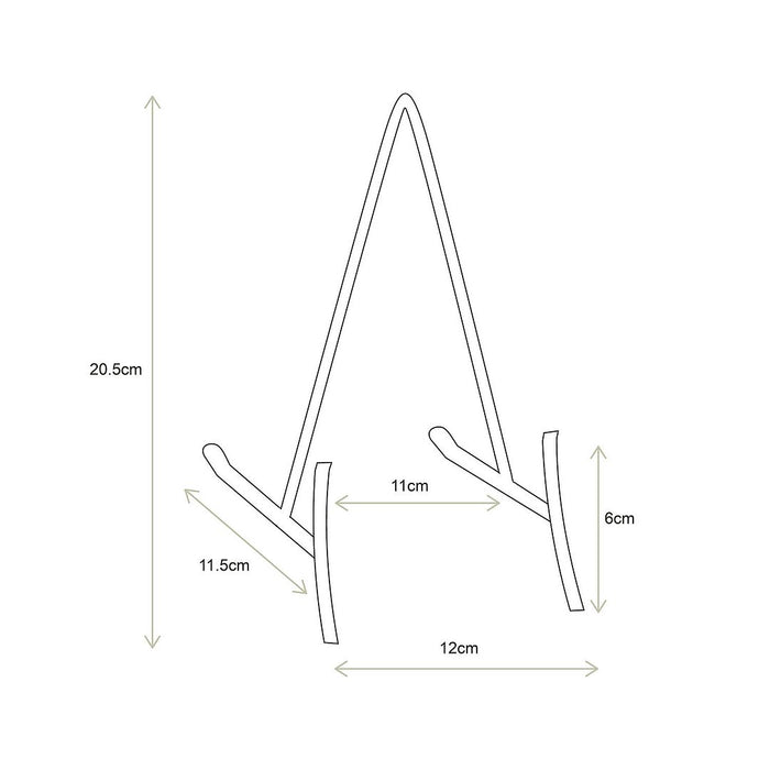 vtwonen - Bordenstandaard sierborden - Zwart - 11x20cm - Set van 4