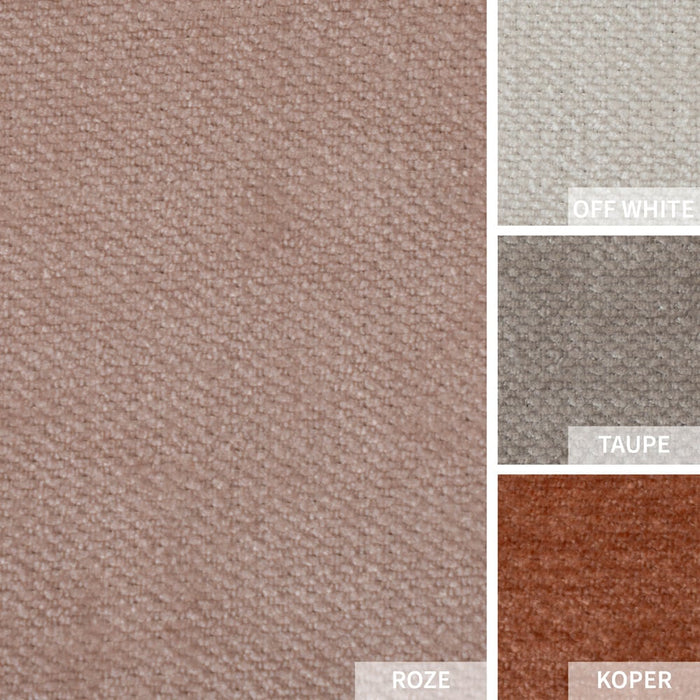 Bronx71 3-zitsbank Kansas stof gemêleerd roze