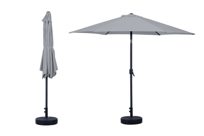 Feel furniture Parasol Kantelbaar 3 meter Lichtgrijs