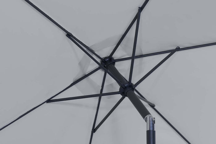 Feel furniture Parasol Kantelbaar 3 meter Lichtgrijs