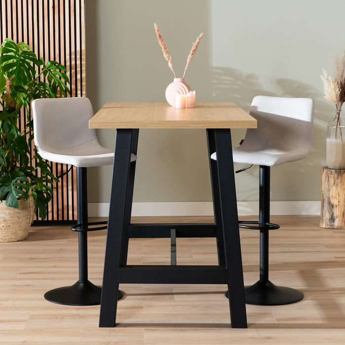 Bronx71 Bartafel Disa melamine eiken 160 x 80 x 106 cm